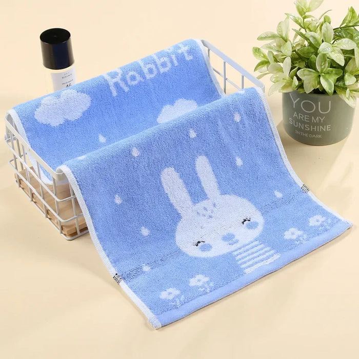 Asciugamano da bagno per bambini in morbido cotone asciugamano per il viso animale del fumetto asciugamano assorbente per bambini asciugamano assorbente per bambini 50x25cm