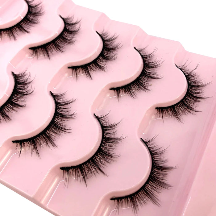 2023 Nuovo 5 paia ciglia finte naturali ciglia finte trucco lungo ciglia di visone 3d estensione ciglia ciglia di visone ciglia corte