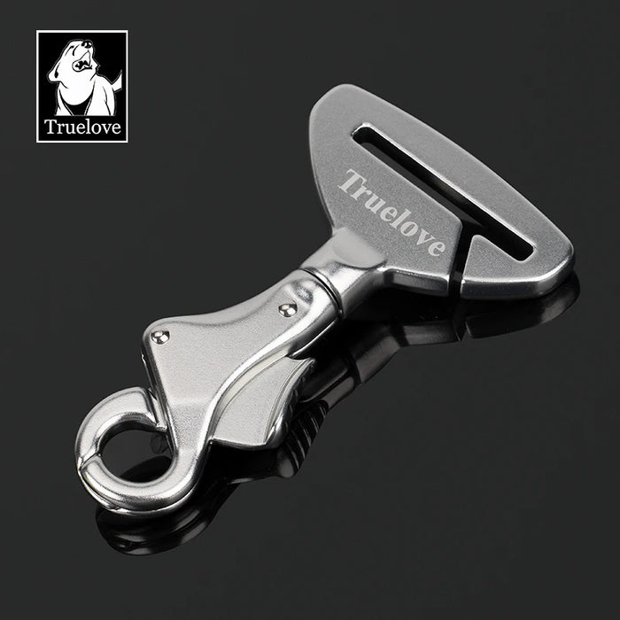 Truelove Pet All Fibbia di sicurezza per cintura di sicurezza per auto con collare o imbracatura Lega di alluminio leggera di alta qualità portatile TLM1993