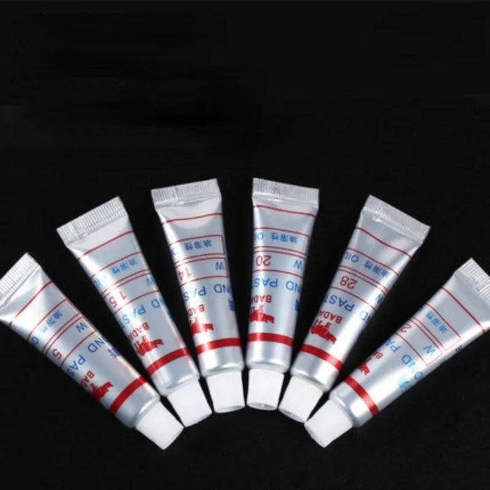 1 pz pasta lucidante per metalli pasta abrasiva diamantata pasta abrasiva oleosa in metallo ambrato pasta lucidante diamantata per vetro di giada