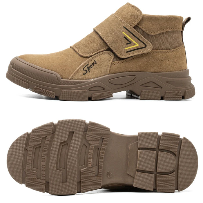 Stivali da lavoro da costruzione scarpe antinfortunistiche antiurto antiperforazione stivali da uomo con punta in acciaio stivali da saldatura antiscottatura scarpe indistruttibili