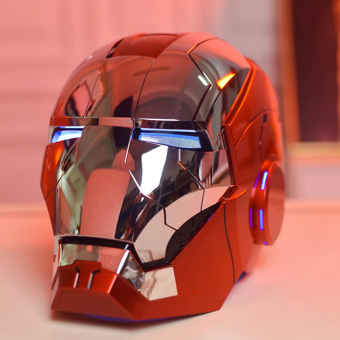 Nuovo AutoKing 1:1 Mk5 Iron Man Casco Cosplay Controllo Vocale Occhi con Modello di Luce Giocattoli per Adulti Elettrico Indossabile Regalo Di Natale