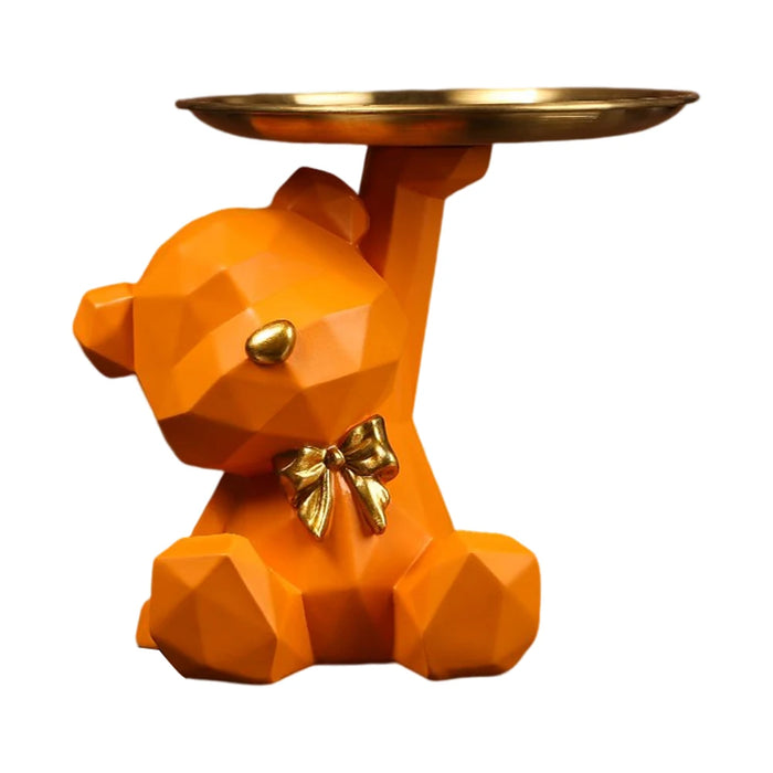 Portachiavi orso geometrico figurina ingresso artigianato resina decorazione scrivania caramelle articoli vari forniture per la casa per soggiorno di casa