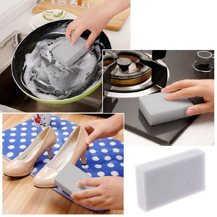 20/40/100 pz spugna compressa magica gomma detergente accessorio da cucina strumento melamina spugna lavastoviglie spazzola pulizia