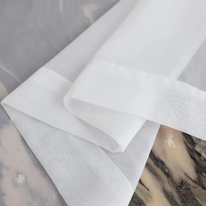Europa Tenda bianca solida Finestra Tende in tulle trasparente per soggiorno Cucina Trattamenti per finestre moderne Tende in voile Tende