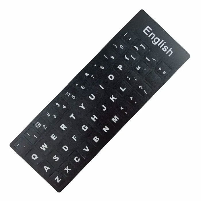 Russo francese inglese arabo spagnolo portoghese ebraico adesivi per tastiera lettera alfabeto layout adesivo per PC desktop portatile