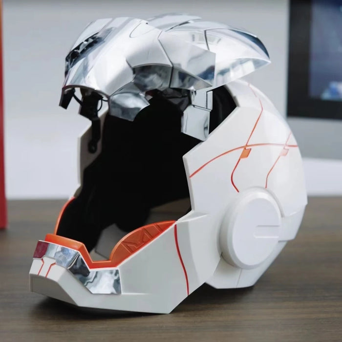 Nuovo AutoKing 1:1 Mk5 Iron Man Casco Cosplay Controllo Vocale Occhi con Modello di Luce Giocattoli per Adulti Elettrico Indossabile Regalo Di Natale