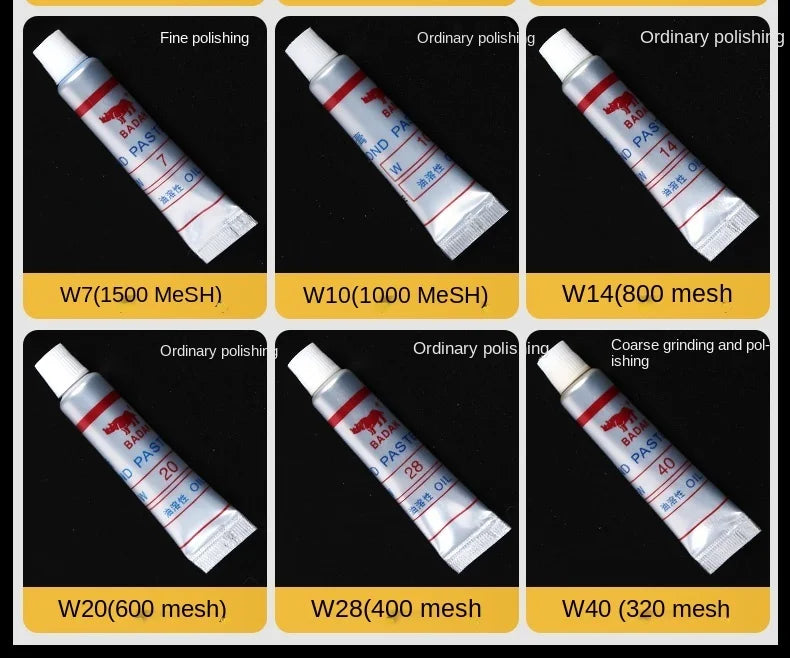 1 pz pasta lucidante per metalli pasta abrasiva diamantata pasta abrasiva oleosa in metallo ambrato pasta lucidante diamantata per vetro di giada