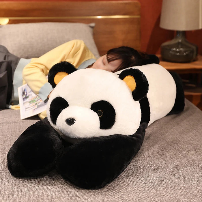 60 cm-120 cm Panda gigante giocattoli di peluche morbido cuscino per dormire cartone animato animale orso farcito bambola classica per bambini compleanno regali di Natale