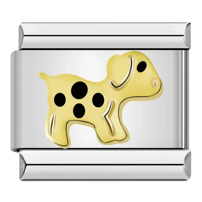 Hapiship originale margherita cavallo amore farfalla mamma cane moto elefante fascino braccialetto adatto creazione di gioielli in acciaio inossidabile DJ003