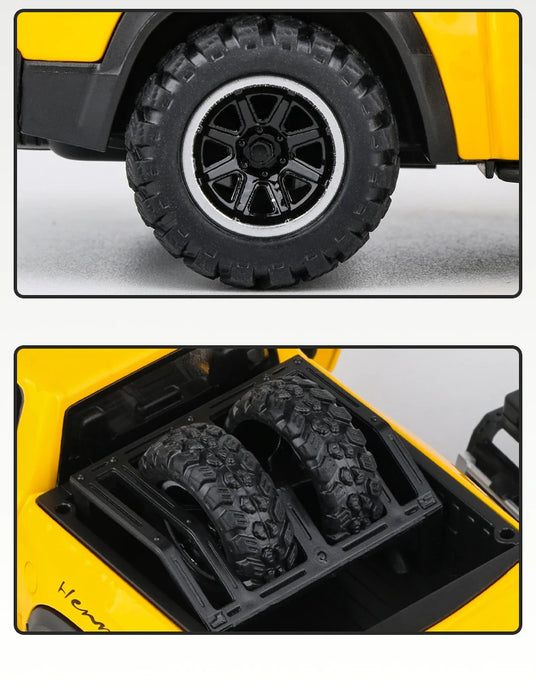 1:32 Dodge RAM 1000 TRX Mammoth Picku Modello di auto in lega Suono e luce Tirare indietro Giocattolo per bambini da collezione Regalo di compleanno