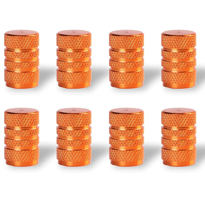 8Pc Cappucci per valvole per pneumatici Copri stelo per cerchioni Tappo per ruota automatico antipolvere Cappucci per capezzoli in lega di alluminio per auto e moto Bici