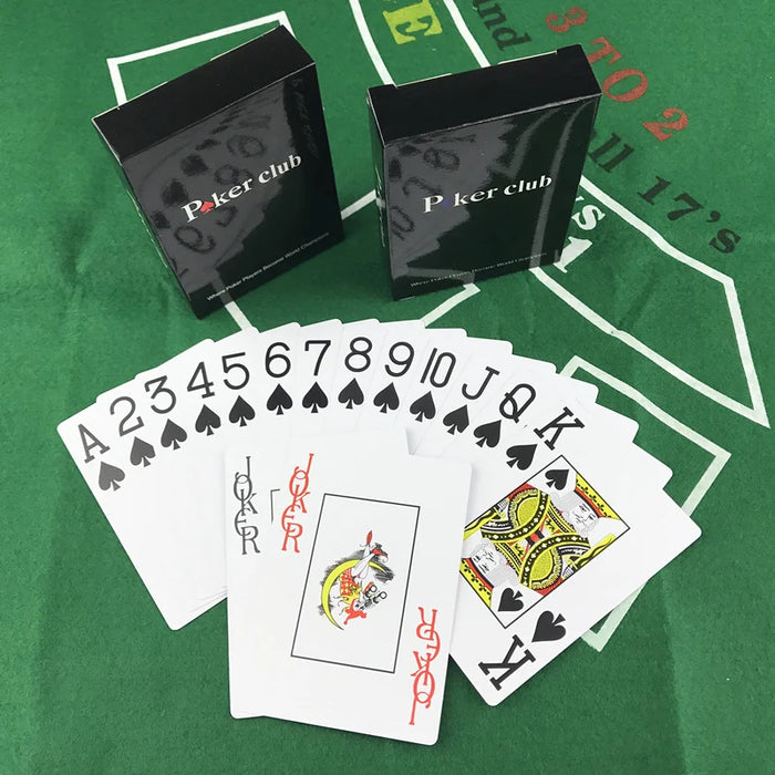 2 pz/set Baccarat Texas Hold'em plastica impermeabile Scrub carte da gioco Poker Club carte giochi da tavolo 2.48*3.46 pollici Yernea