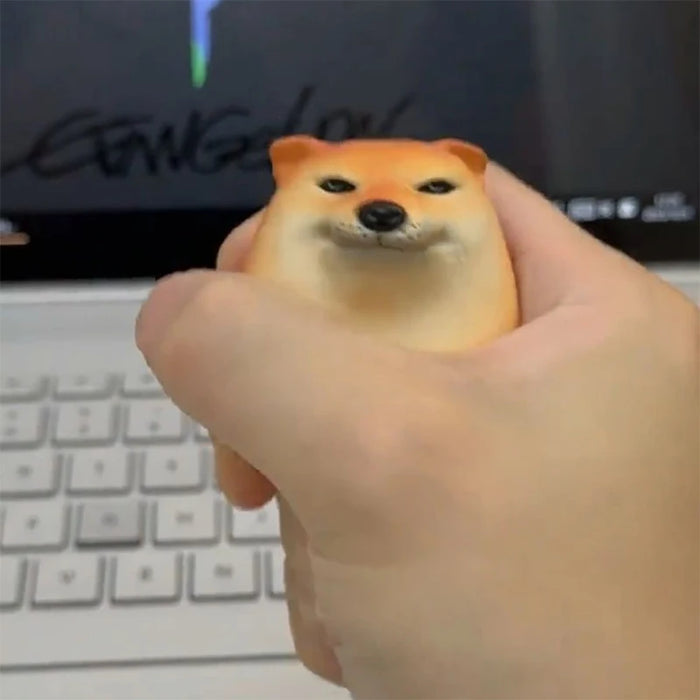 Creativo Shiba Inu realistico a forma di uovo decorazione da scrivania in PVC decorazioni per cani e uova per uffici domestici divertenti regali di natale