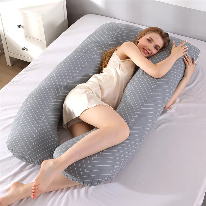 Cuscino per gravidanza PANGDUBE 130*70cm cuscino per la vita per dormire per le donne incinte cuscino per l'allattamento cuscino per l'allattamento al seno per le donne