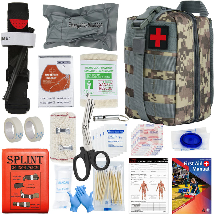 Kit di pronto soccorso custodia fornita set completo Molle per configurare kit di sopravvivenza Kit di emergenza all'aperto Trauma Outdoor Gear IFAK EMT