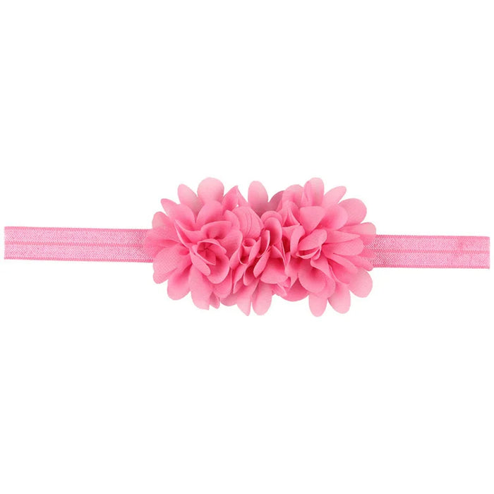 Fiore in chiffon Fascia per bambina Accessori per capelli per neonati Cravatta Fiocco Copricapo per neonato Tiara Copricapo Regalo Nastro per fasciatura per bambini