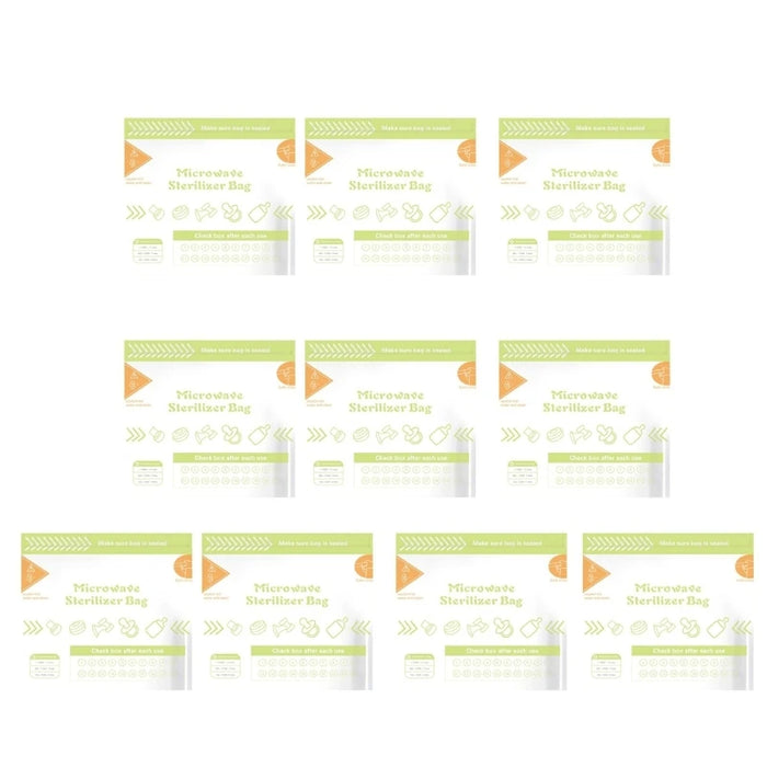 1 set sacchetti per disinfezione per forno a microonde, per riscaldamento a vapore, per sterilizzazione bottiglie