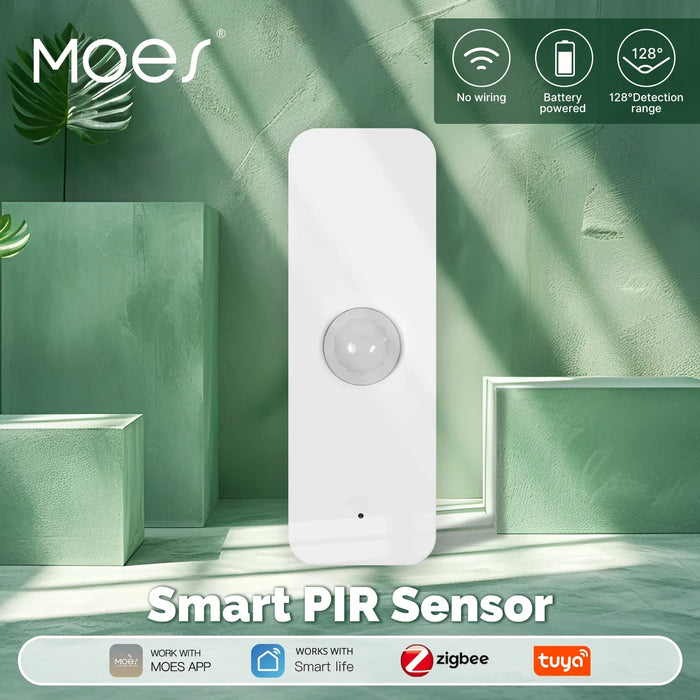 MOES Tuya WiFi/ZigBee Smart PIR Sensor rilevatore di movimento a infrarossi per il corpo umano sicurezza domestica collegamento di scena automazione alimentazione a batteria