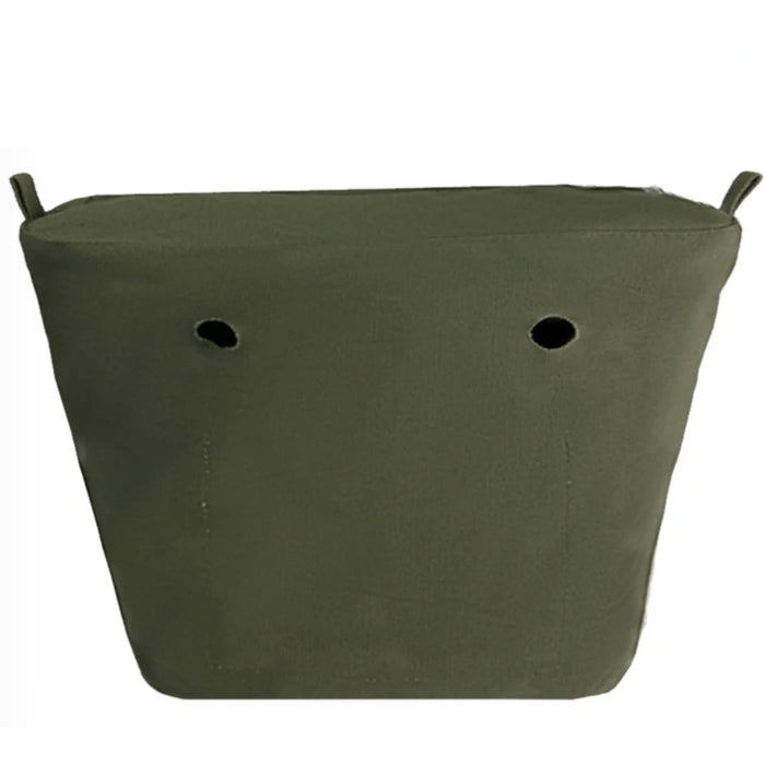 Nuovo formato classico Inserto impermeabile solido Fodera interna Inserto Tasca con cerniera per borsa Obag O Bag Accessori in silicone