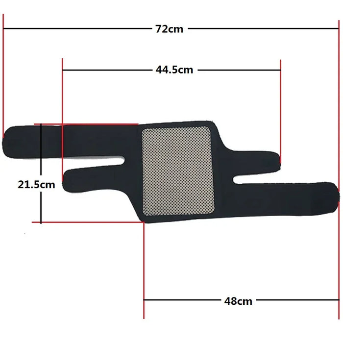 2 pz tormalina autoriscaldante ginocchiera terapia magnetica supporto per ginocchio tormalina riscaldamento cintura massaggiatore per ginocchio ginocchiera cura dell'osso