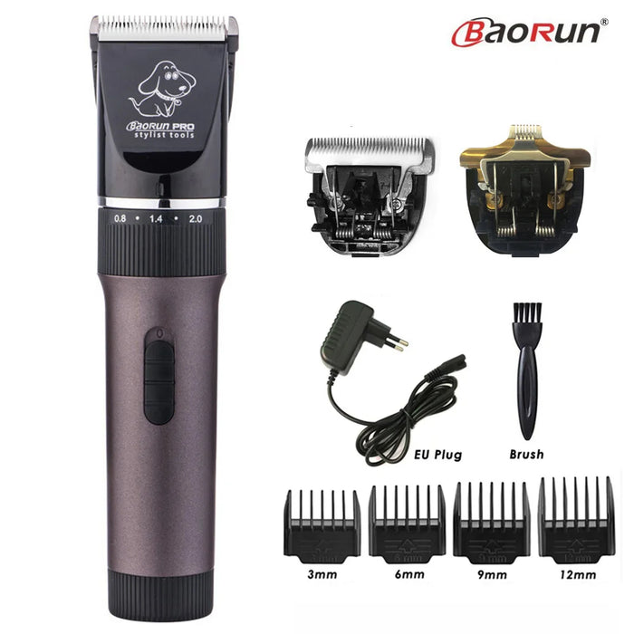 BaoRun P6 Tagliacapelli professionale per cani Ricaricabile Pet Cat Grooming Clipper Rasoio Taglierine elettriche a basso rumore Macchina per taglio di capelli