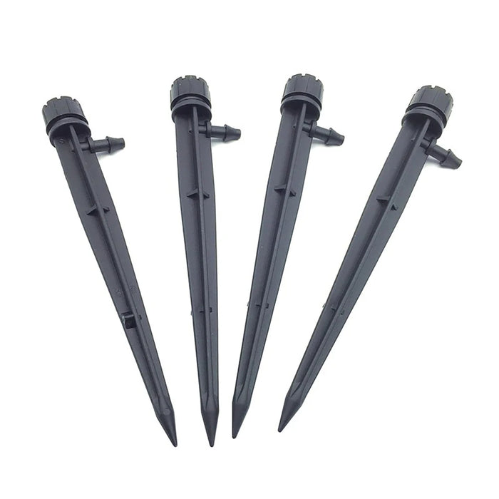 10 pz 8 fori a spillo gocciolatore irrigatore regolabile irrigazione a goccia emettitori con puntura giardino serra orticoltura dispositivo di irrigazione