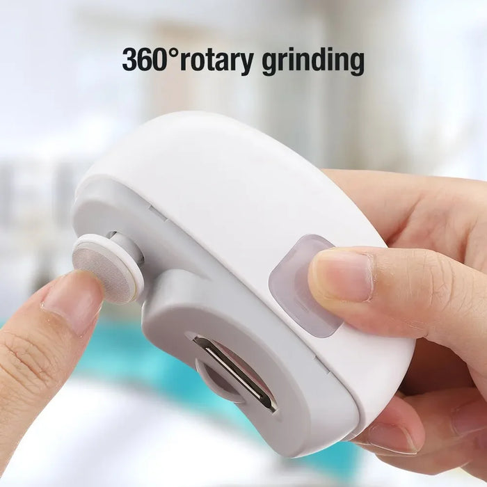 Tagliaunghie elettrico rettifica e lucidatura 2 in 1 smerigliatrice per unghie automatica portatile multifunzionale strumento elettrico per Manicure