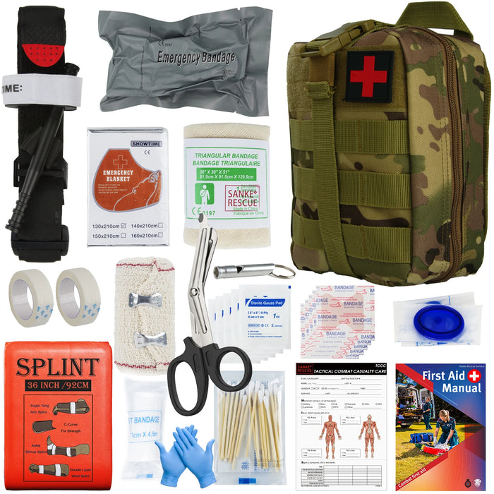 Kit di pronto soccorso custodia fornita set completo Molle per configurare kit di sopravvivenza Kit di emergenza all'aperto Trauma Outdoor Gear IFAK EMT
