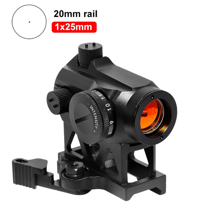 1x40 Red Dot Scope Sight Rifle scope Green Red Dot Collimatore Dot con 11mm/20mm Rail Mount Airsoft Air Hunting