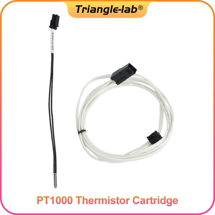 Cartuccia termistore Trianglelab PT1000 per stampante 3D Blocco riscaldatore Volcano/v6 UPTO 450C PEEK PEI PT100 stampa
