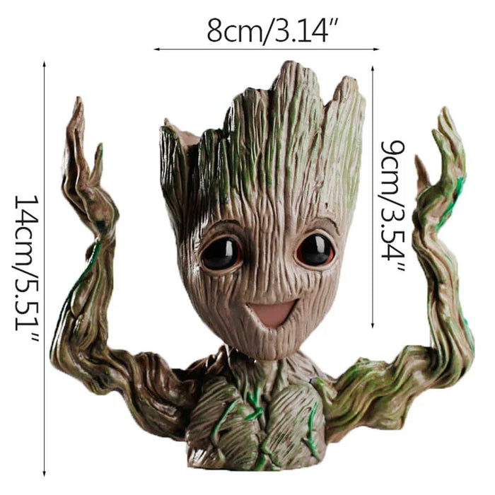 Decorazione della casa Artigianato Modello in miniatura Ufficio Desktop Display Cartoon Groot Figurine Artigianato Decor Albero Uomo Ornamento 5CM