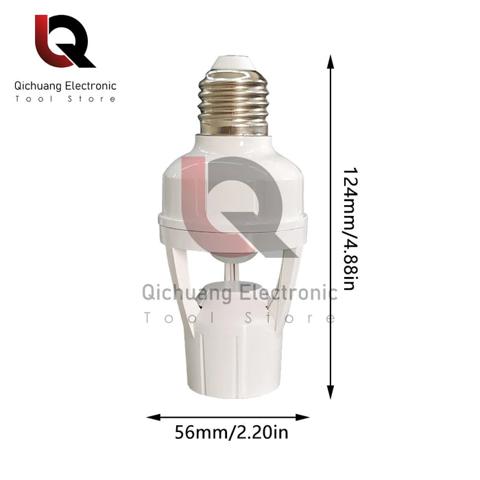 PIR Human Induction Motion Sensor LED Night Lamp Socket Base E27 portalampada AC 100-240V sensore di presenza umana testa della luce