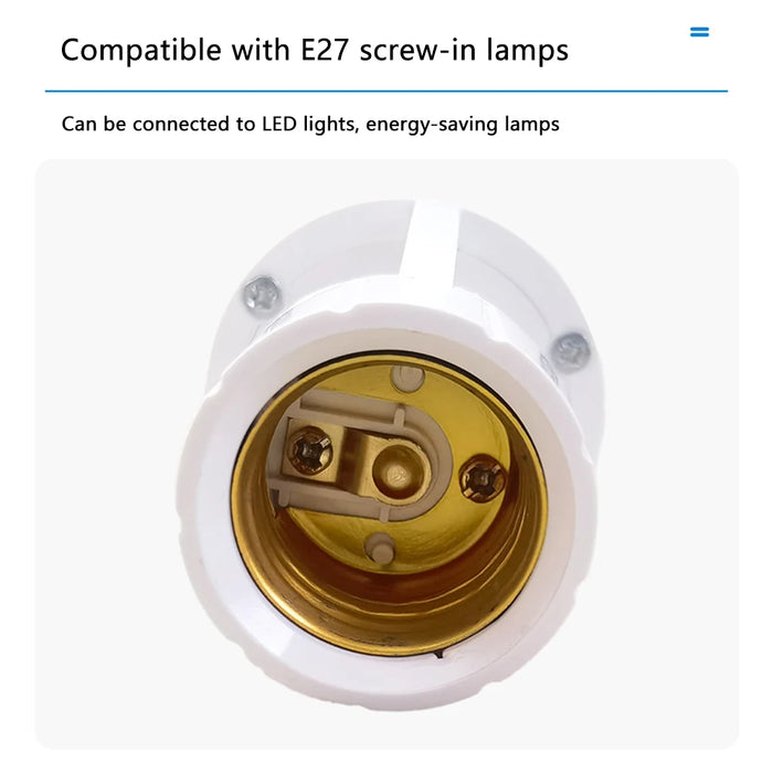 PIR Human Induction Motion Sensor LED Night Lamp Socket Base E27 portalampada AC 100-240V sensore di presenza umana testa della luce