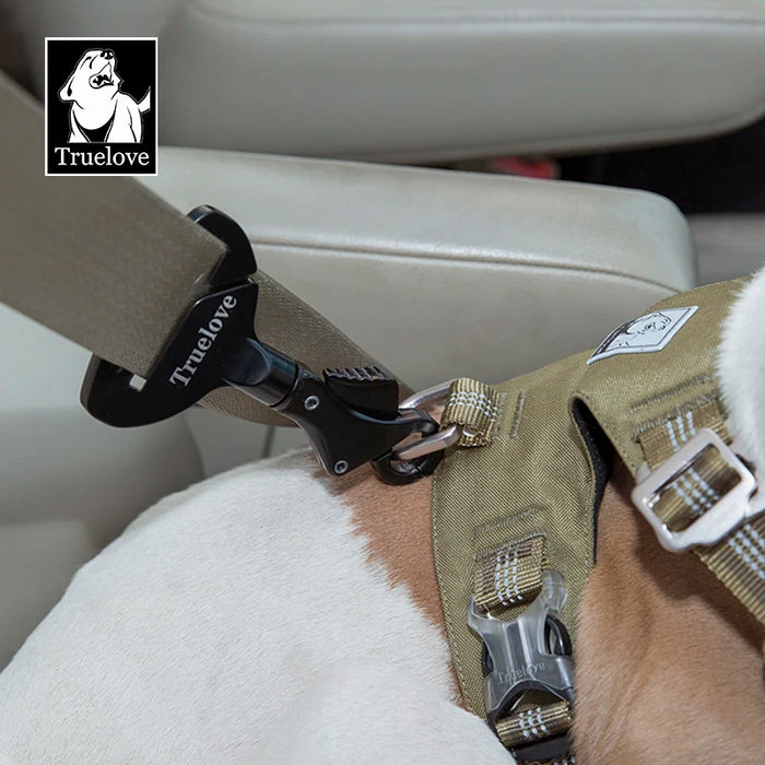 Truelove Pet All Fibbia di sicurezza per cintura di sicurezza per auto con collare o imbracatura Lega di alluminio leggera di alta qualità portatile TLM1993