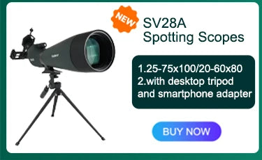 Svbony SV28 Cannocchiale 50/60/70/80mm Zoom potente con treppiede impermeabile, attrezzatura da campeggio, tiro al bersaglio, osservazione degli uccelli