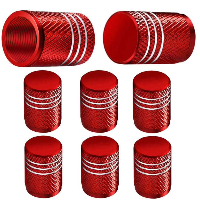 8Pc Cappucci per valvole per pneumatici Copri stelo per cerchioni Tappo per ruota automatico antipolvere Cappucci per capezzoli in lega di alluminio per auto e moto Bici