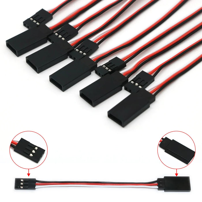 10 pz/lotto 10cm 15CM 30CM 50CM 100CM cavo di prolunga Servo RC cavo 150mm cavo JR all'ingrosso