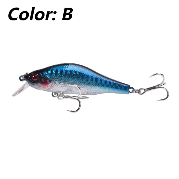 1Pc 8cm 9g Minnow Richiamo di Pesca Galleggiante Wobblers Esca Dura Professionale Sistema di Equilibrio Della Gravità Jerkbait Pike Crankbait Swimbait