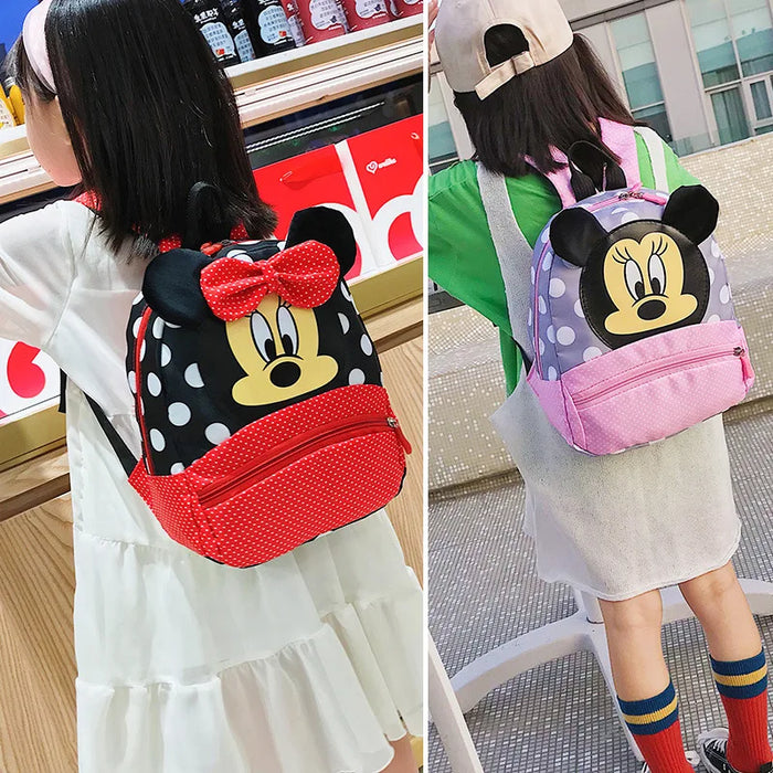 Zaino Disney Cartoon per neonati maschi ragazze Minnie topolino bambini adorabile zainetto scuola materna zainetto regalo per bambini