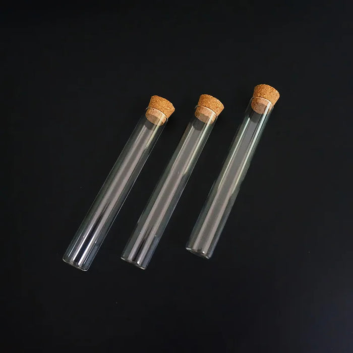 Provetta in vetro a fondo piatto 24 pz/lotto 15x100mm con tappi in sughero per tipi di TESTI