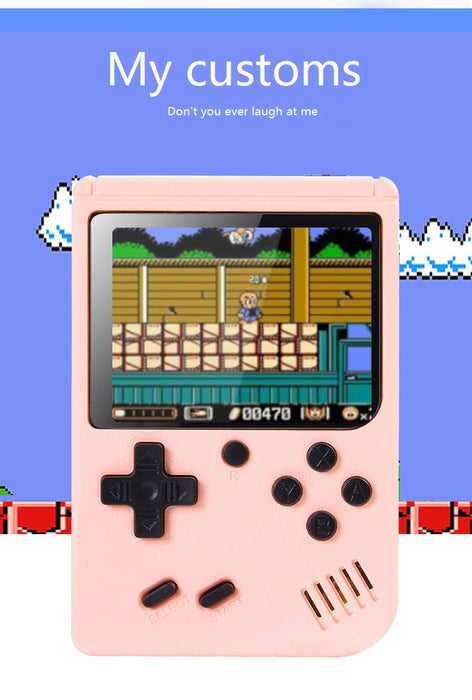 Mini Console portatile per videogiochi portatile retrò 8 Bit 3.0 pollici LCD a colori per bambini lettore di giochi a colori costruito in 500 giochi