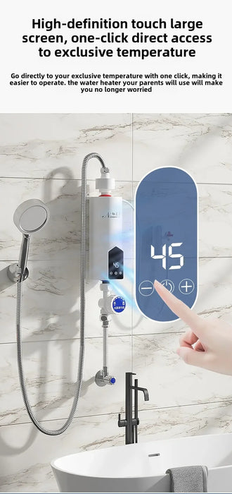Scaldabagno istantaneo 220V 3000W-5500W Riscaldatori elettrici portatili per bagno Doccia acqua calda e riscaldamento cucina domestica