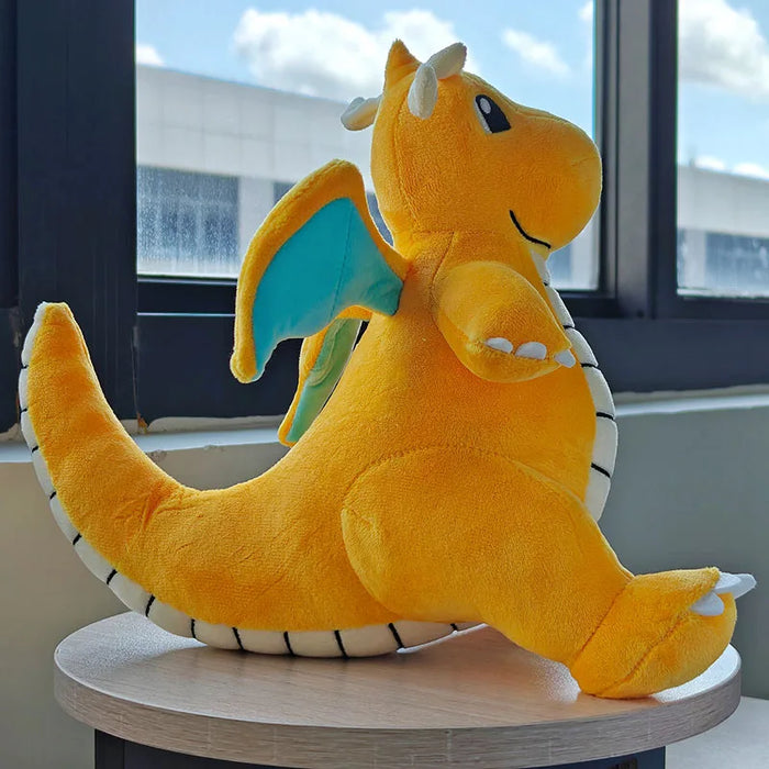 Pokemon Peluche Kawaii Dragonite Cartoon e bambole di peluche carine Cuscino di tiro Regalo di compleanno per bambini Amici Ragazzi Decorazione della casa