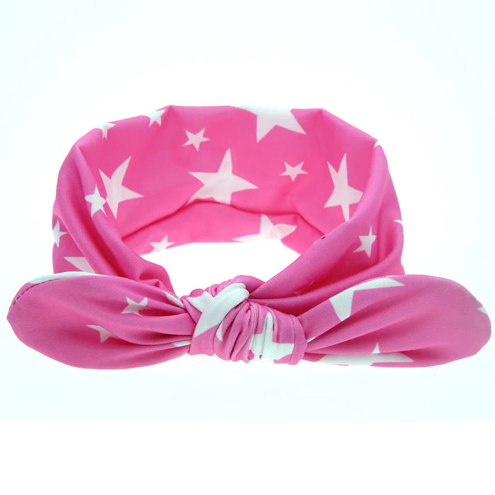 fascia per bambina Accessorio per capelli infantile Fiocco per orecchie di coniglio Copricapo per neonato Regalo Nastro per fasciatura per bambini Bambini Punto stampato per bambini