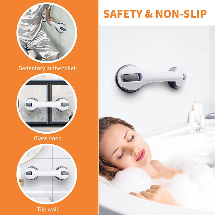 Nuove maniglie per doccia Maniglioni Ultra Grip Ventose di sicurezza a doppio bloccaggio Maniglia ausente Supporto antiscivolo per WC Bagno