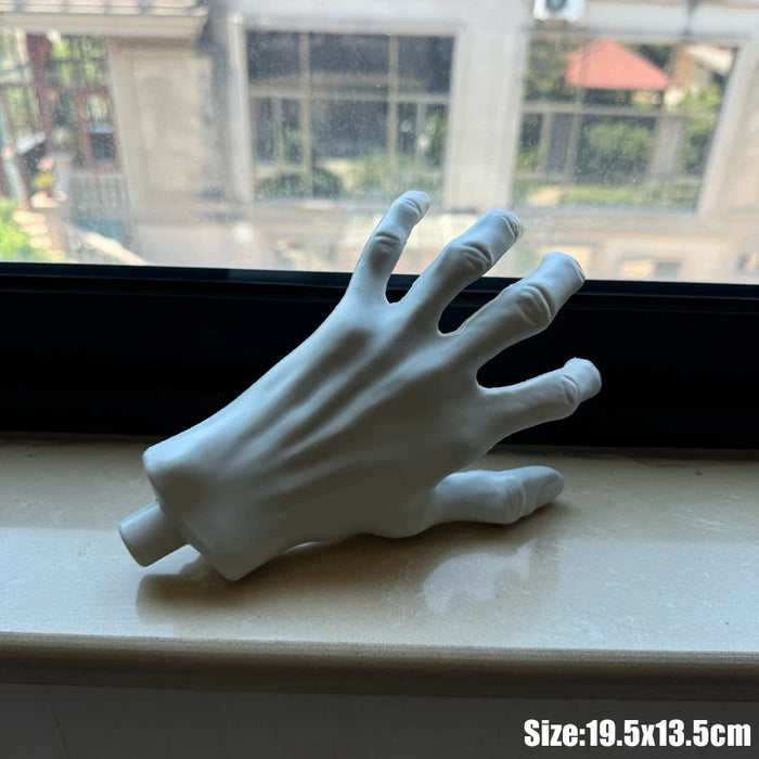 2 pz Halloween scheletro mani spaventoso dimensioni realistiche mano osso teschio festa di Halloween decorazione della casa casa stregata puntelli Horror