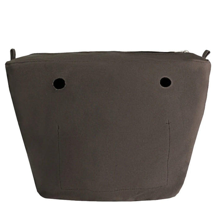 Nuovo formato classico Inserto impermeabile solido Fodera interna Inserto Tasca con cerniera per borsa Obag O Bag Accessori in silicone