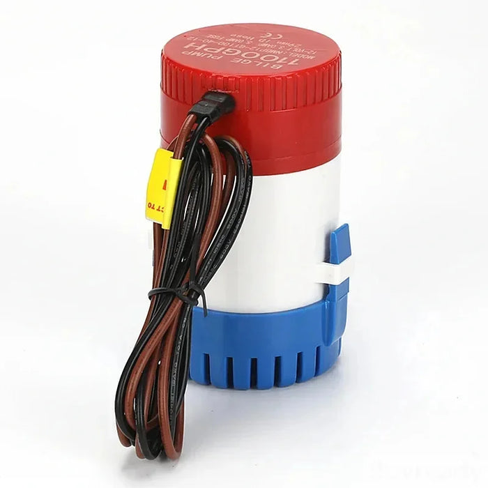 1100GPH mini boat bilge pump 12v bilge pump 12 v 24v dc 10A submerse kayak rule water electric 1100 gph volt garden rinse Wash