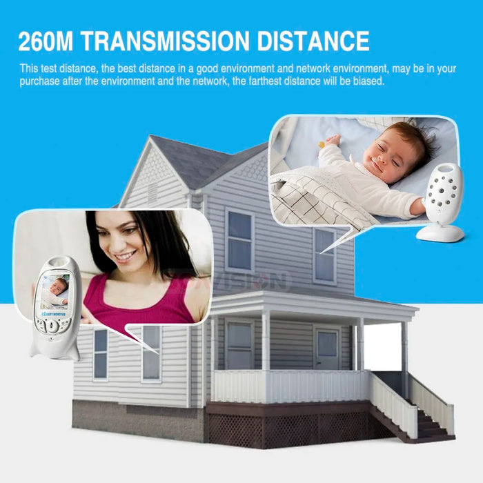 VB601 Video Baby Monitor Senza Fili 2.0'' LCD Baby Sitter 2 Vie Parlare di Visione Notturna Temperatura Security Nanny Telecamera 8 Ninne Nanne